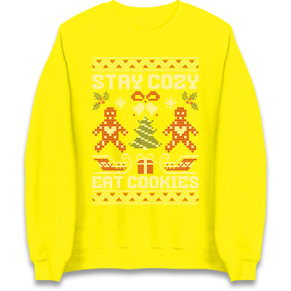 Stay Cozy Eat Cookies Christmas Sweatshirt