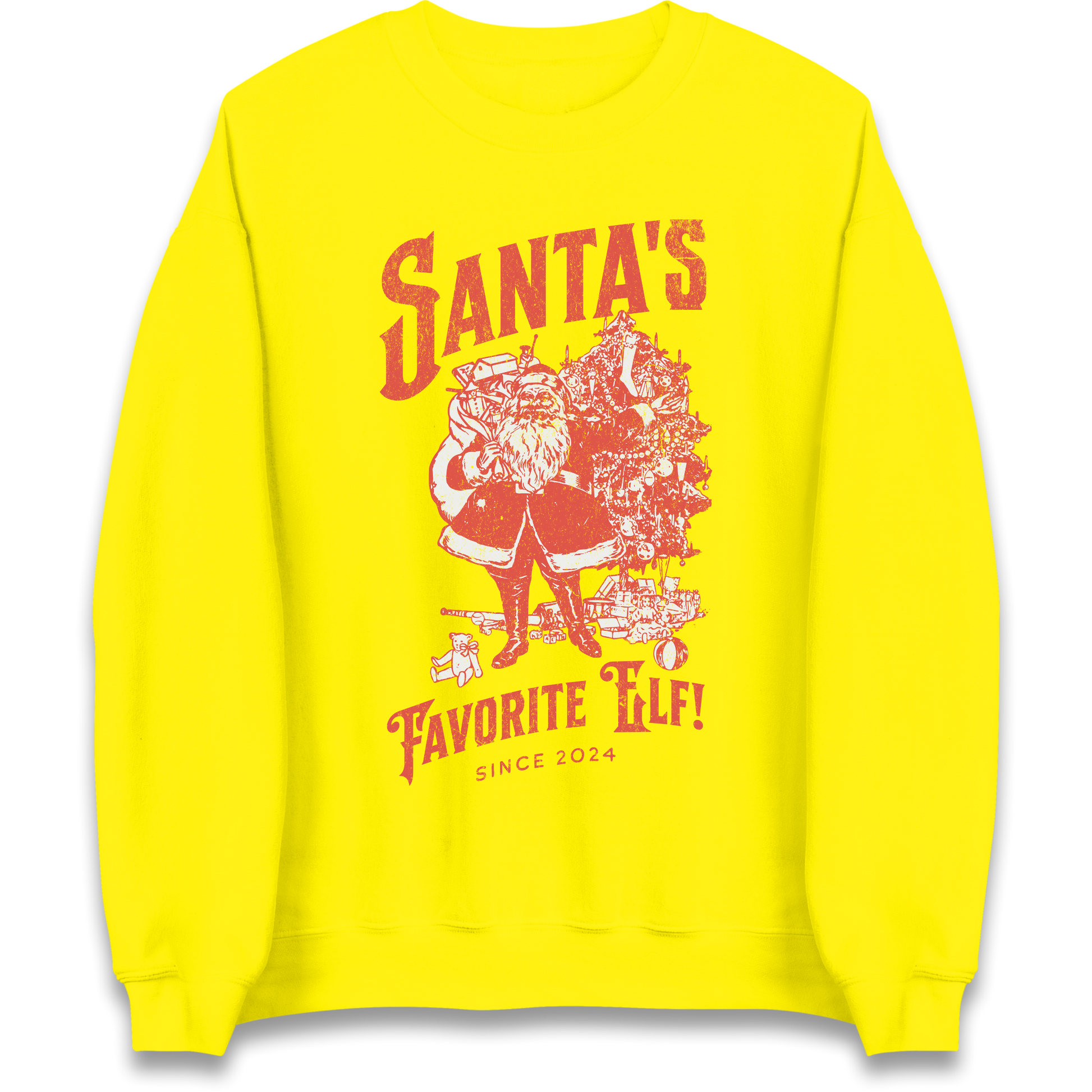 Santas Favourite Elf Christmas Sweatshirt