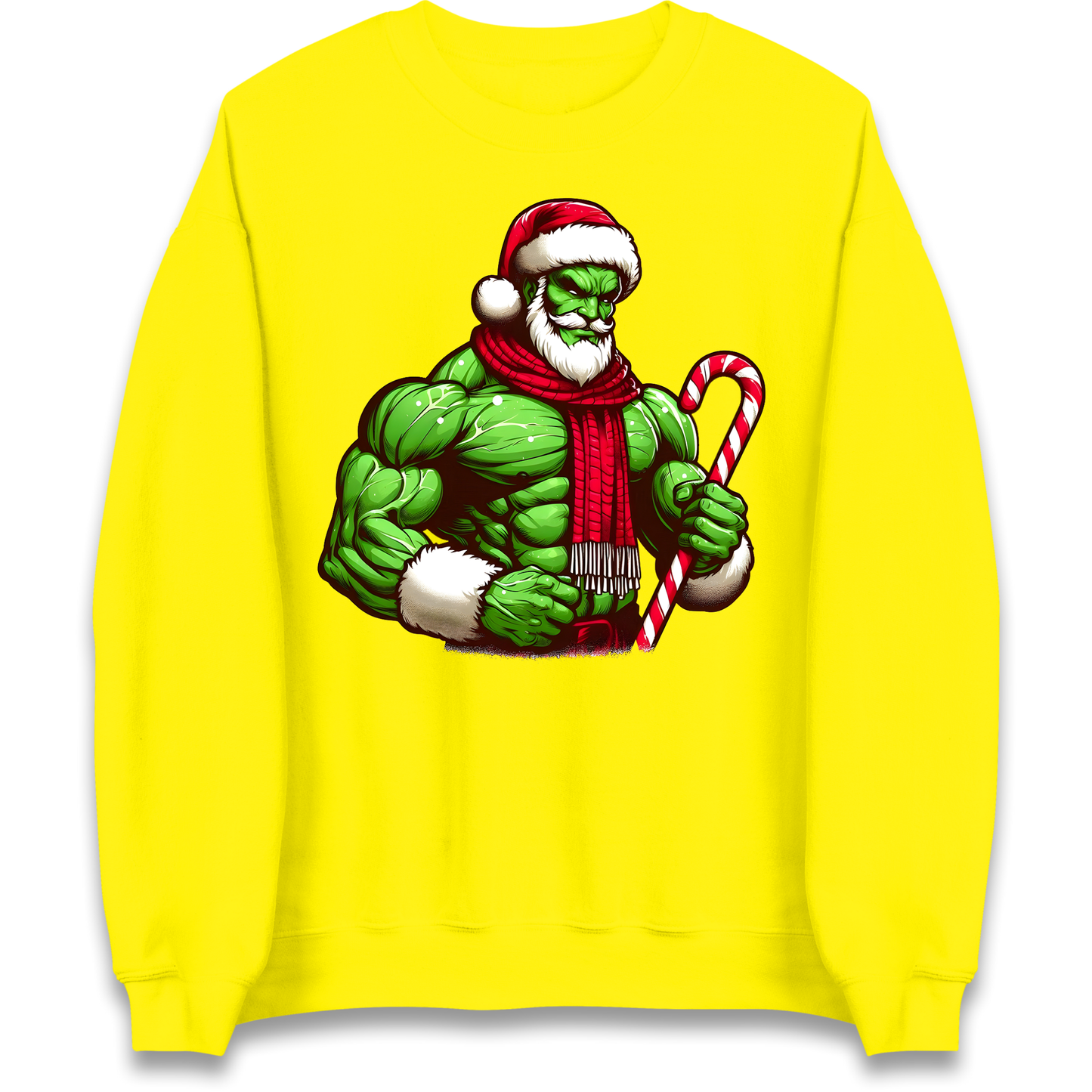 The Hulk Candy Cane Santa Sweatshirt