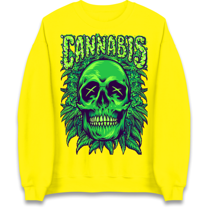 Cannabis Skull Sweatshirt