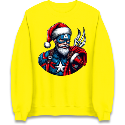 Captain America Santa Sweatshirt