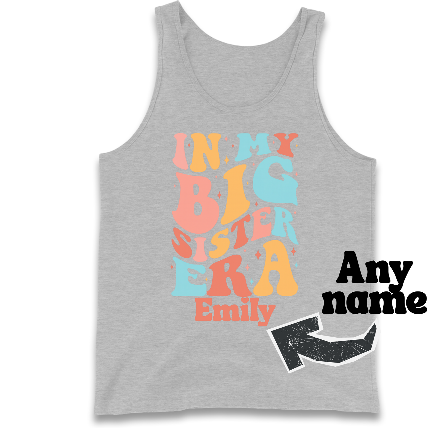 In My Big Sister Era Personalized Tank Top