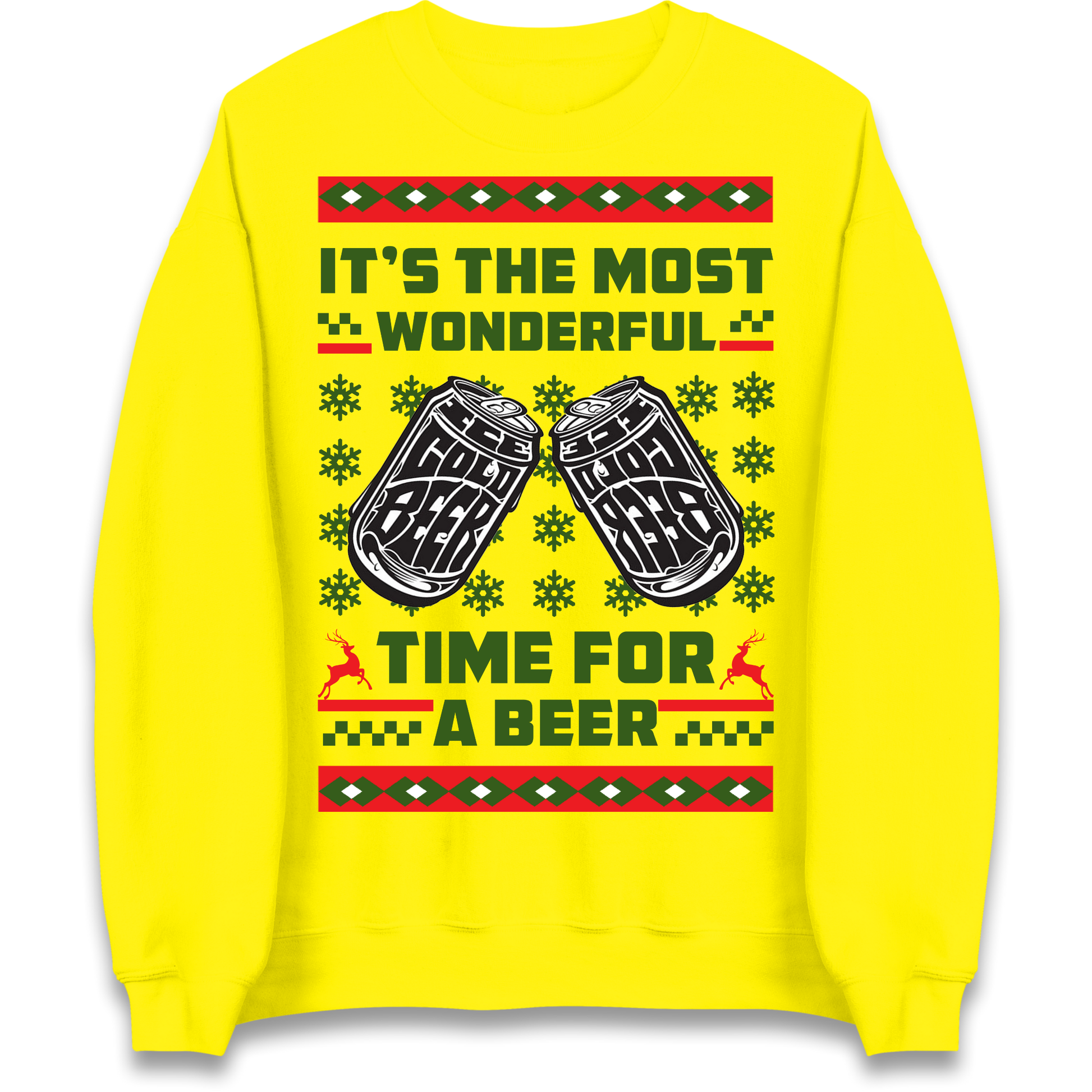 Its The Most Wonderful Time For A Beer Christmas Sweatshirt