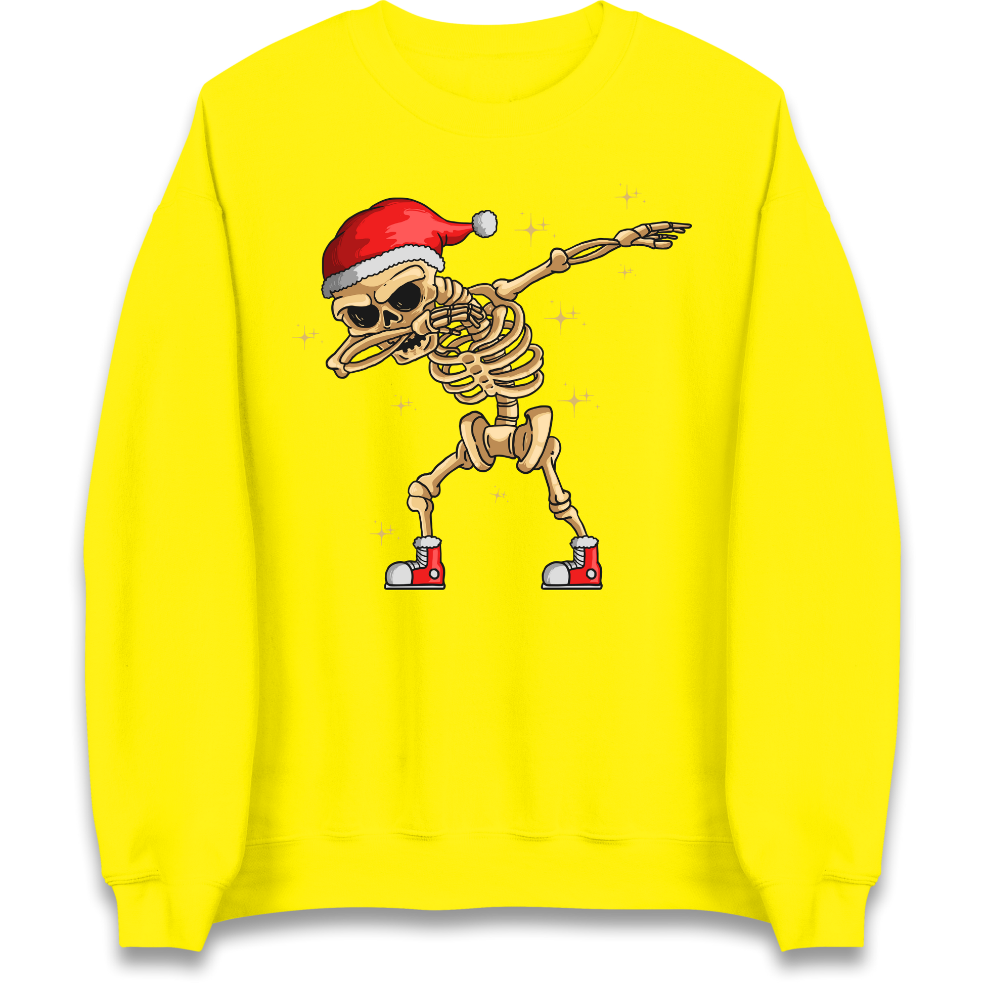 Santa Skellington Dabbing Christmas Sweatshirt