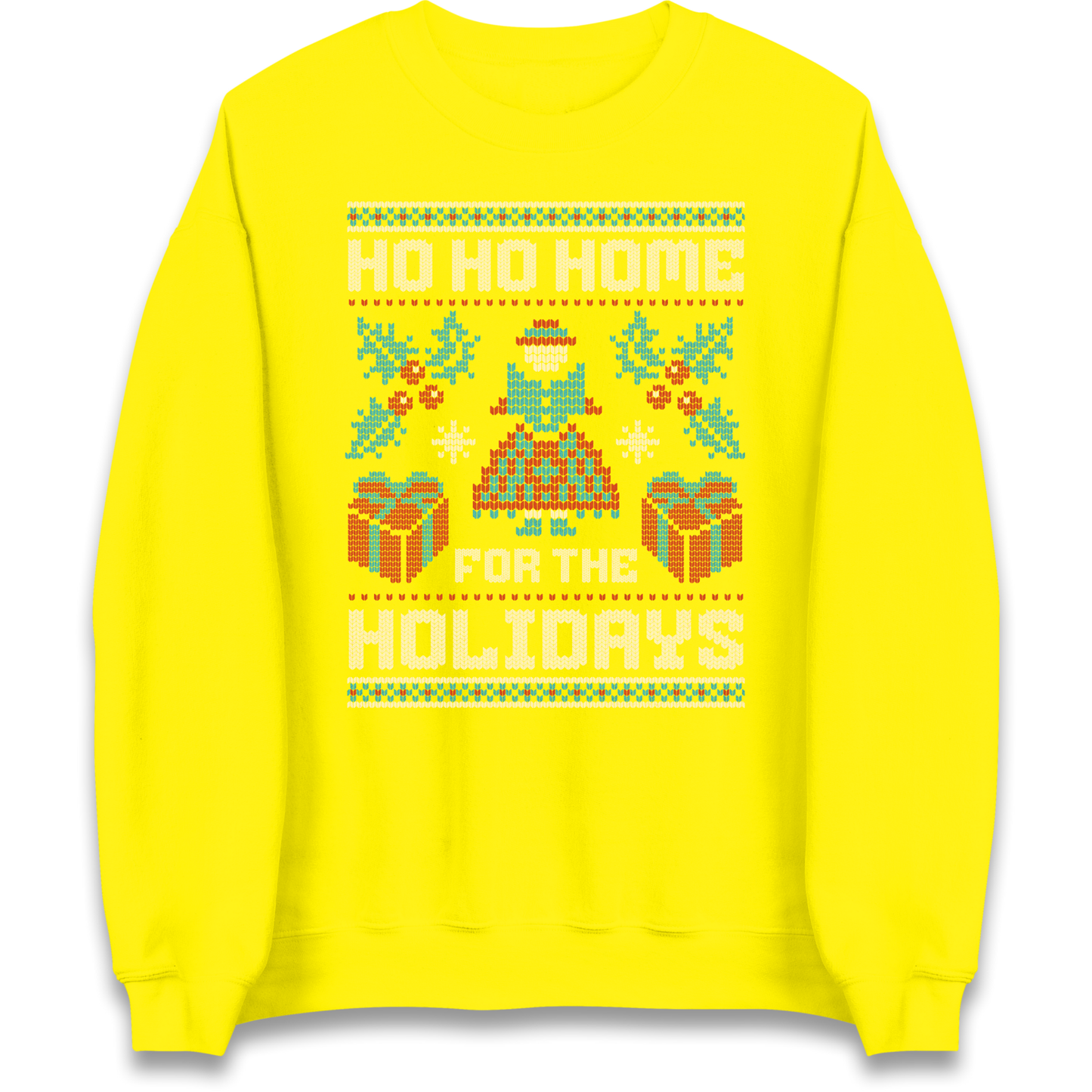 HO HO Home For the Holidays Christmas Sweatshirt
