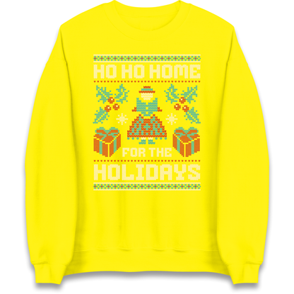 HO HO Home For the Holidays Christmas Sweatshirt