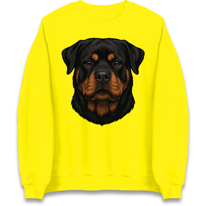 Rottweiler Face Sweatshirt