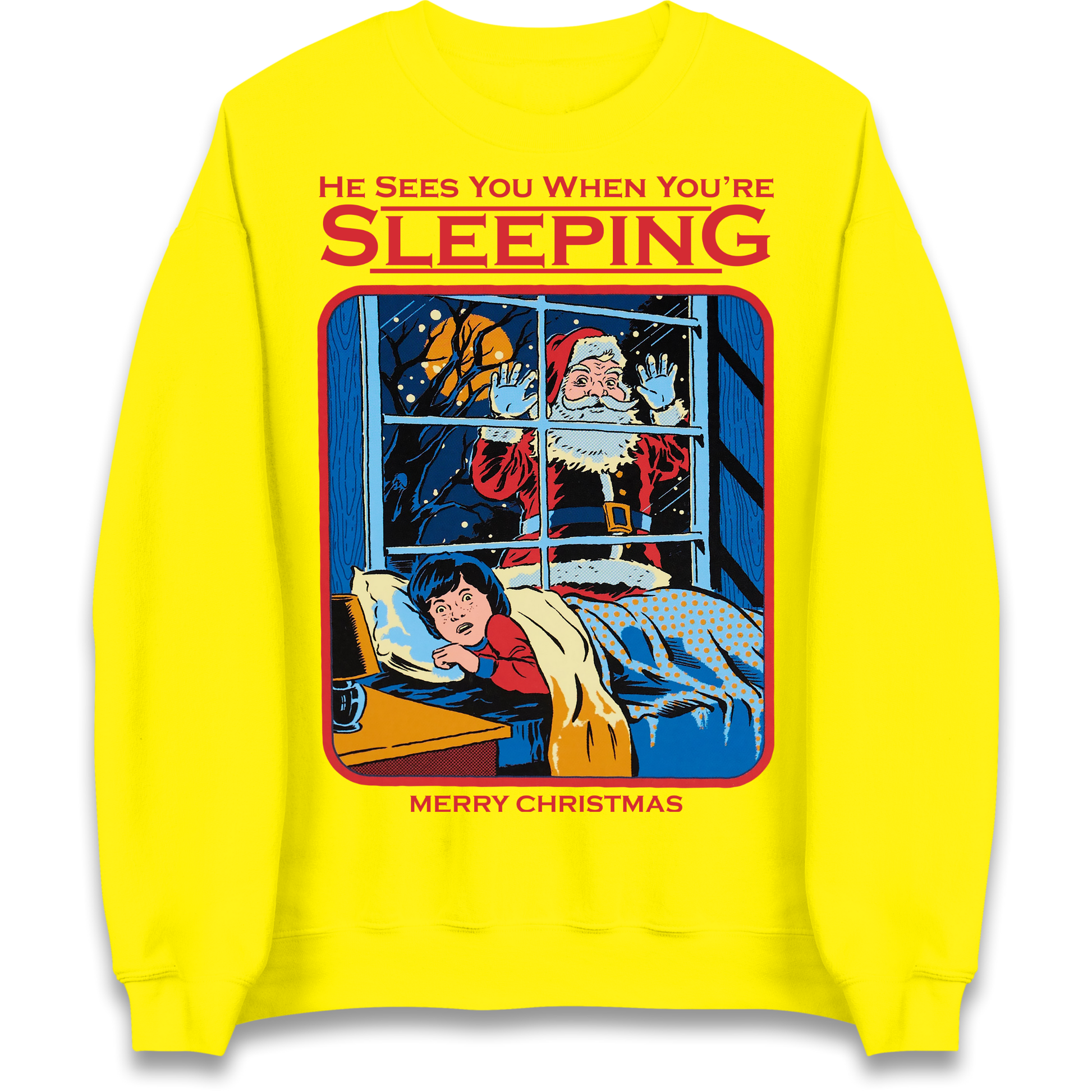 Creepy Santa Claus Christmas Sweatshirt