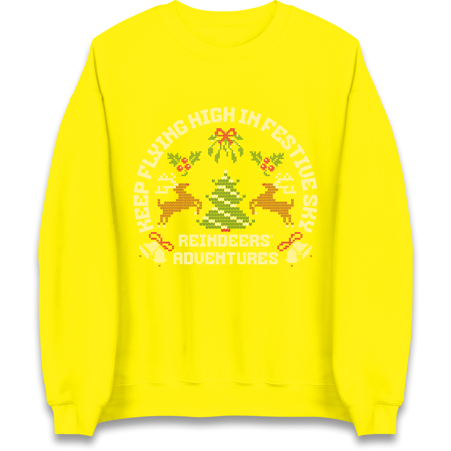 Keep Flying High In Festive Sky Christmas Sweatshirt