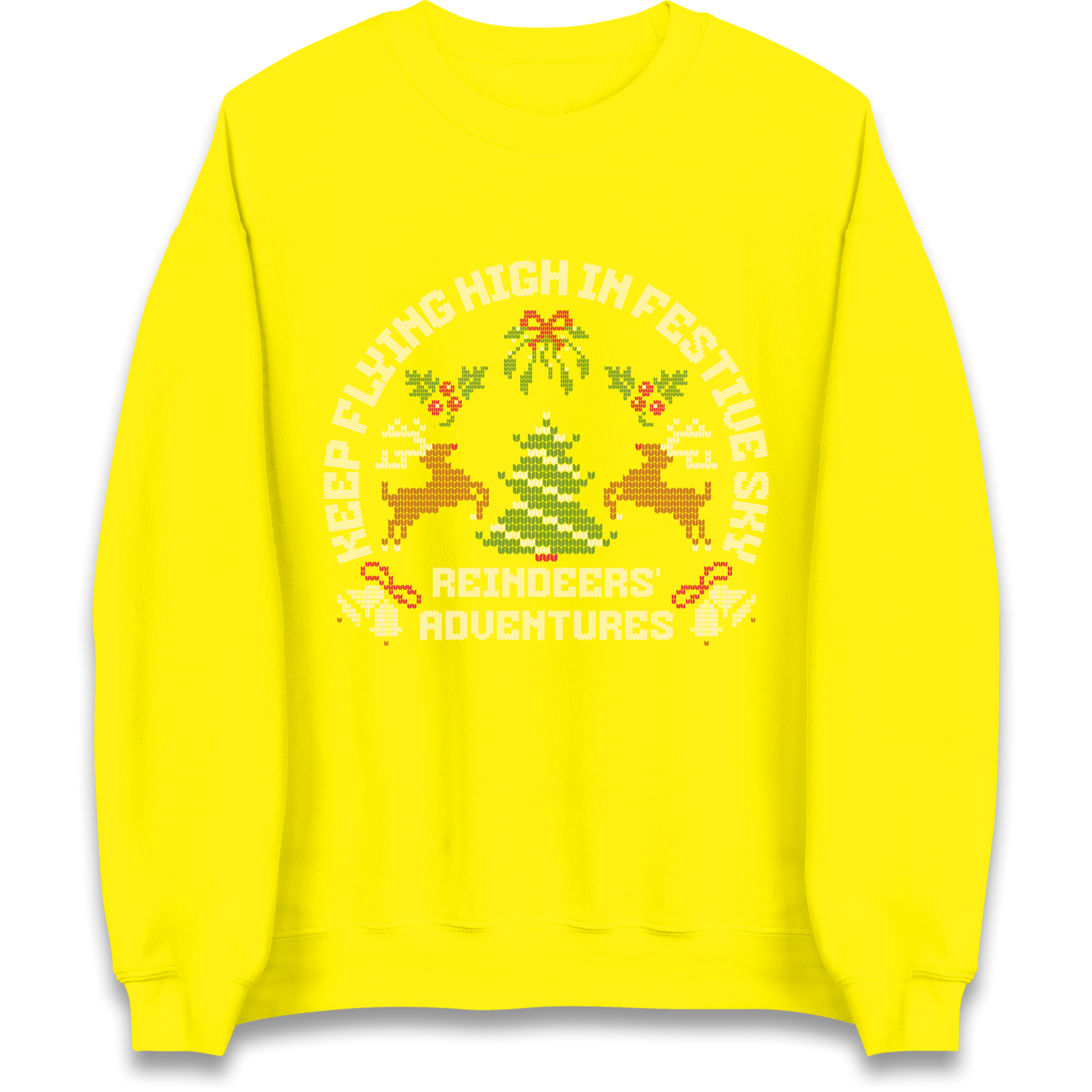 Keep Flying High In Festive Sky Christmas Sweatshirt