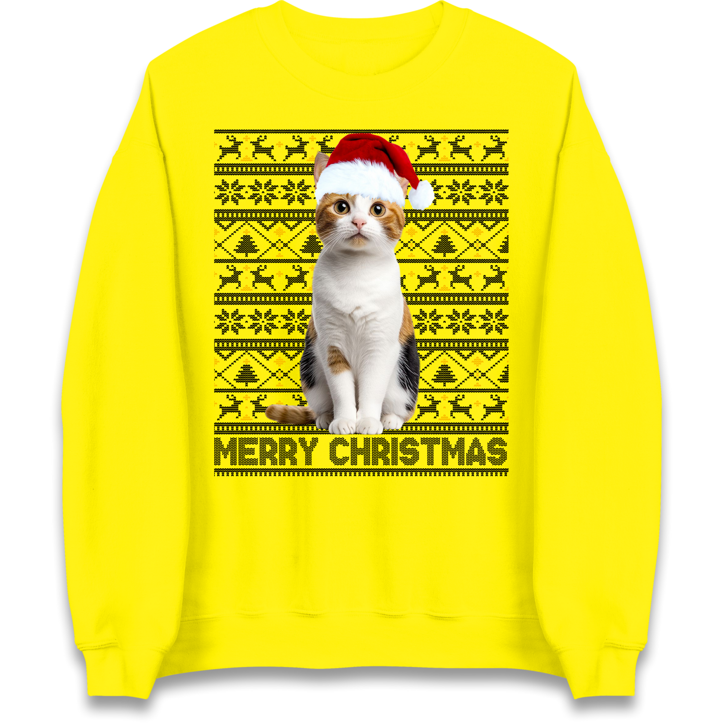 Merry Christmas Cat Sweatshirt