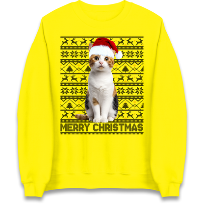 Merry Christmas Cat Sweatshirt
