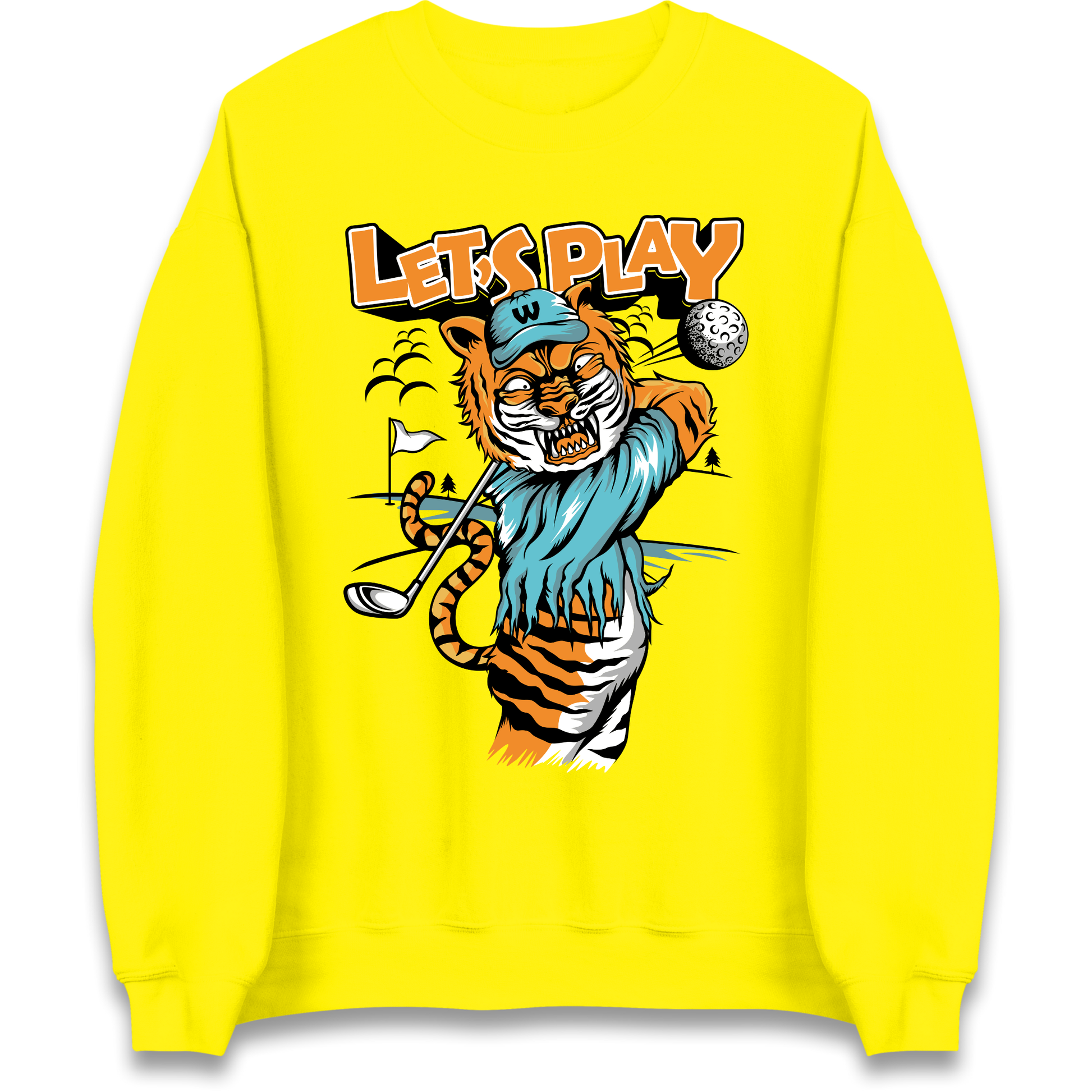 Lets Play Golf Tiger Sweatshirt