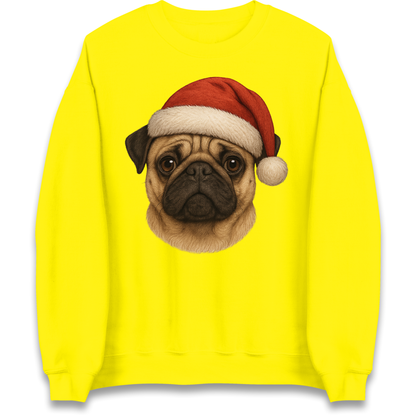 Pug Face Christmas Sweatshirt