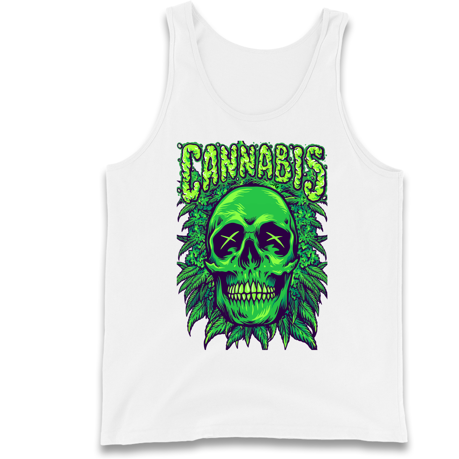 Cannabis Skull Tank Top