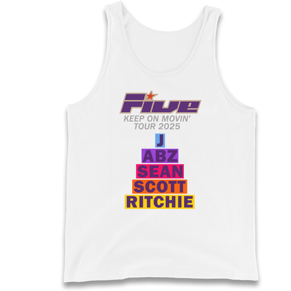 Five Keep On Movin' Tour 2025 Tank Top