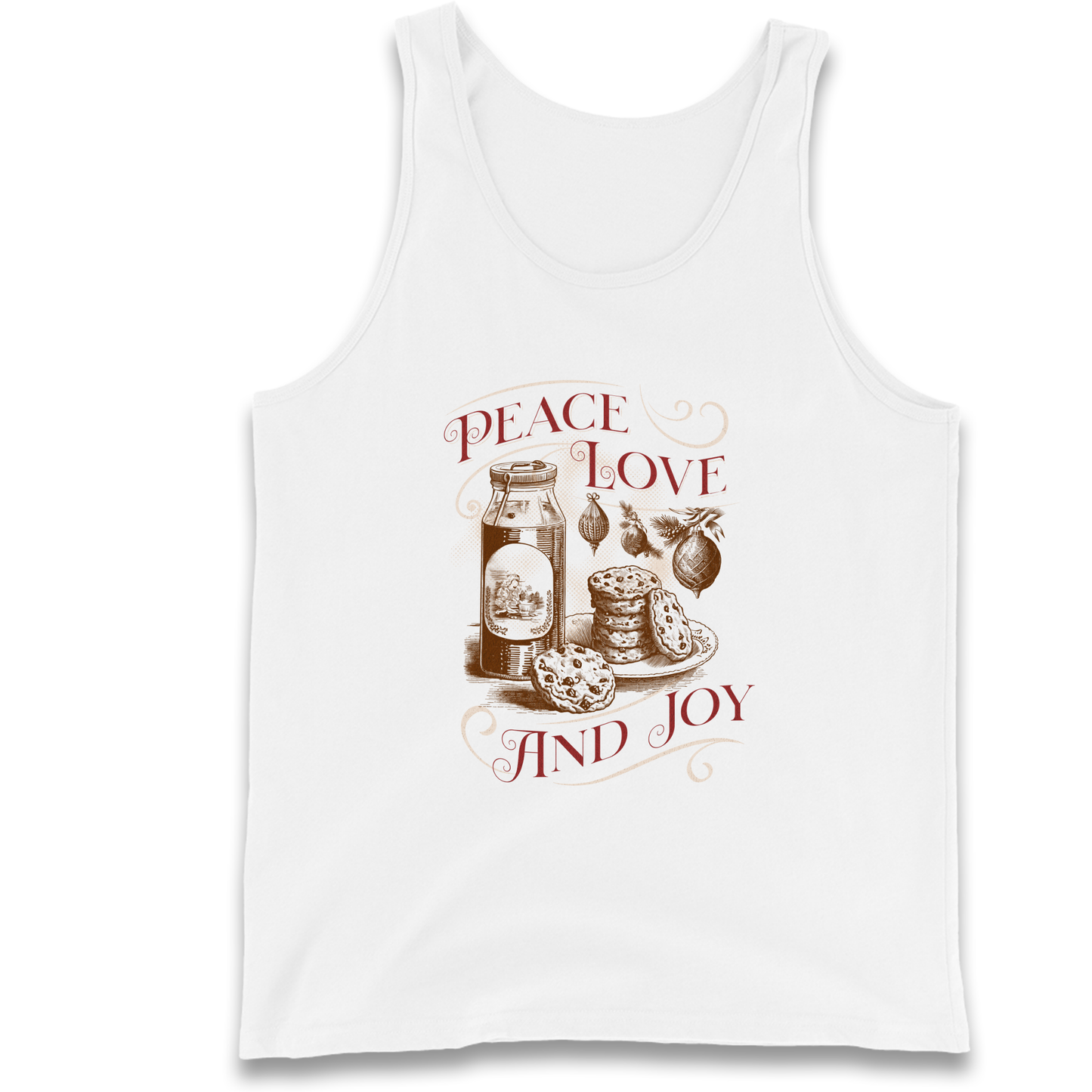 Peace Love And Joy Christmas Tank Top