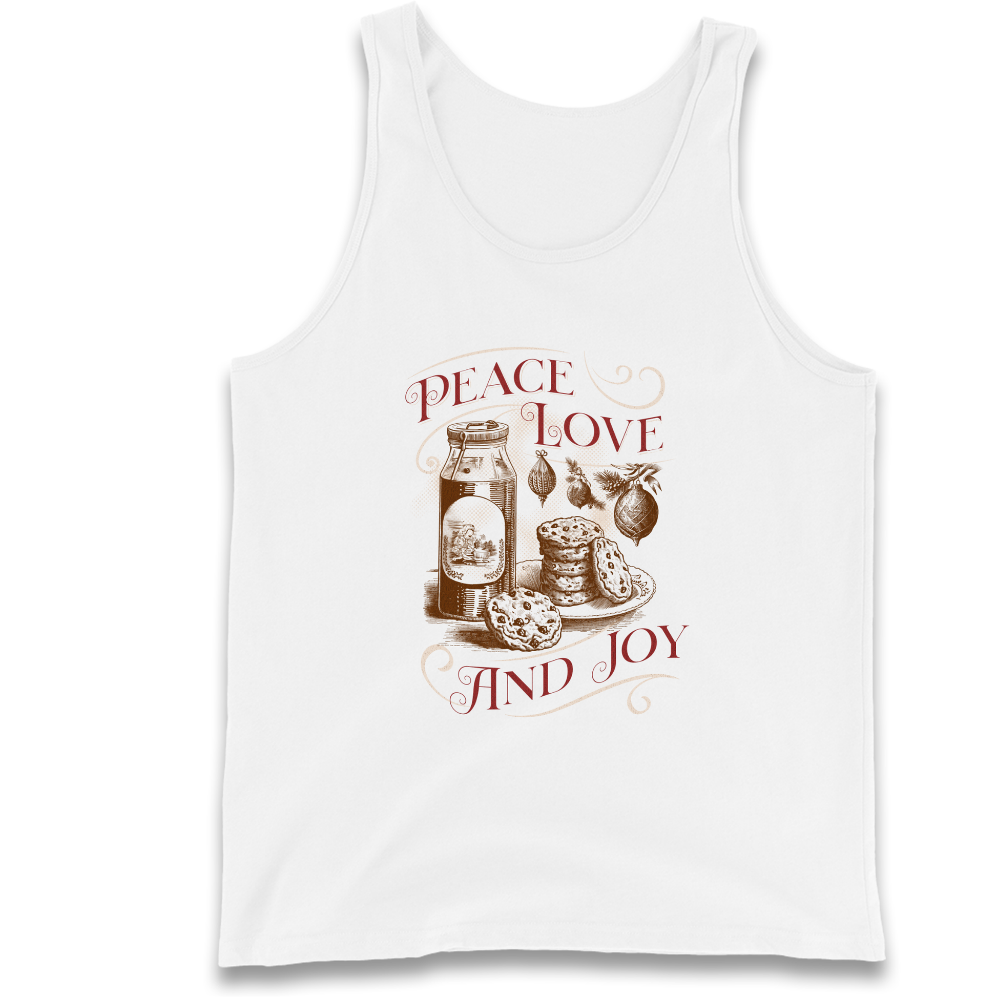 Peace Love And Joy Christmas Tank Top