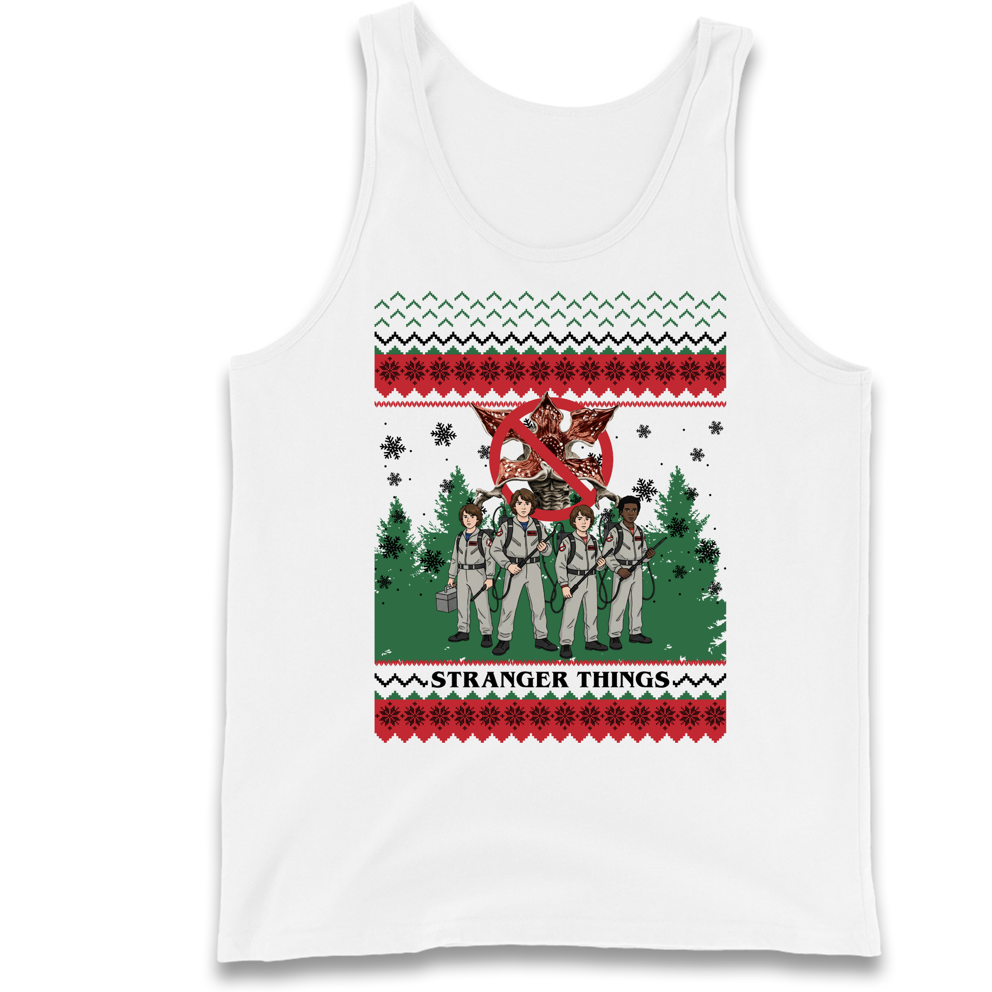 Stranger Things Demogorgon Christmas Tank Top