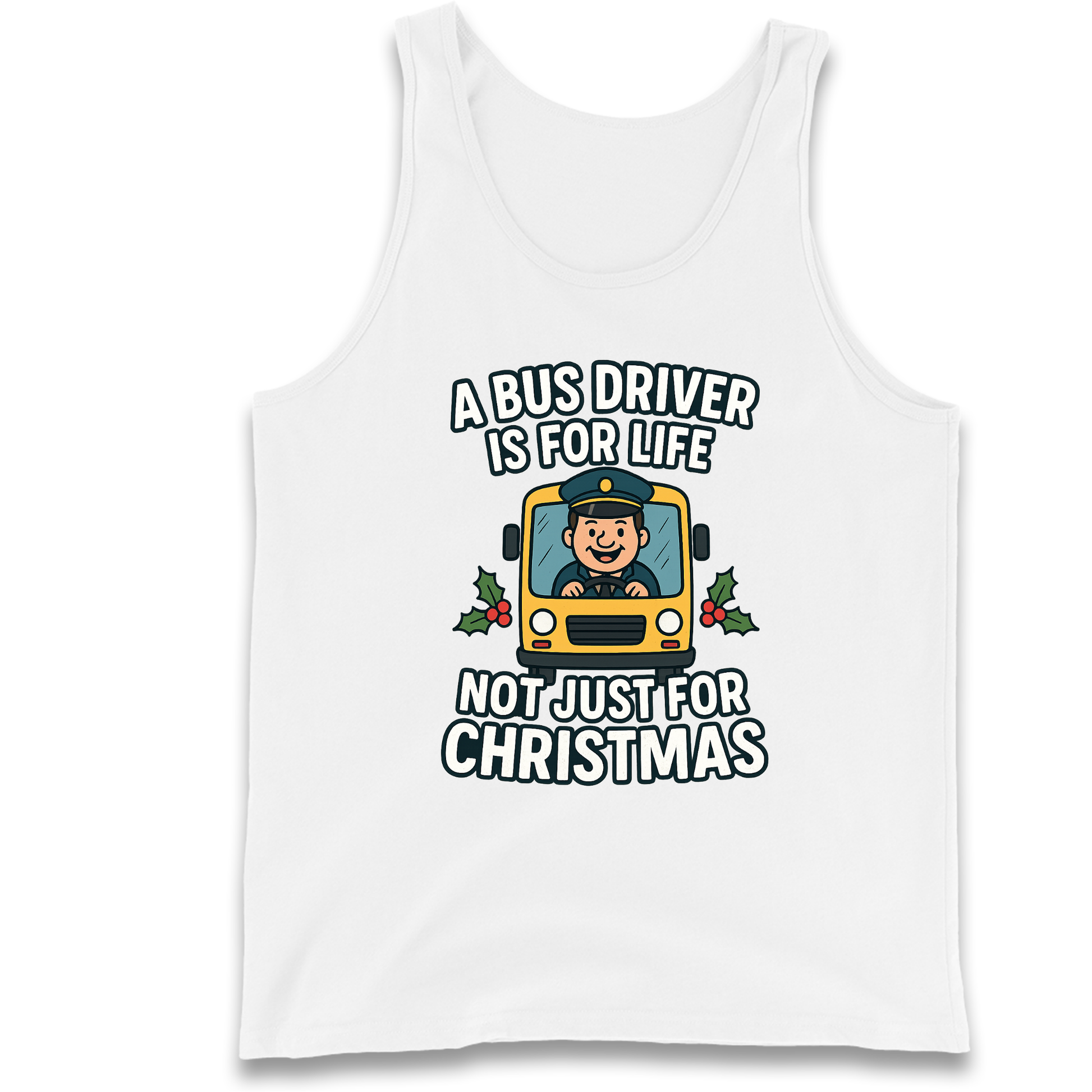 Bus Driver Christmas Tank Top