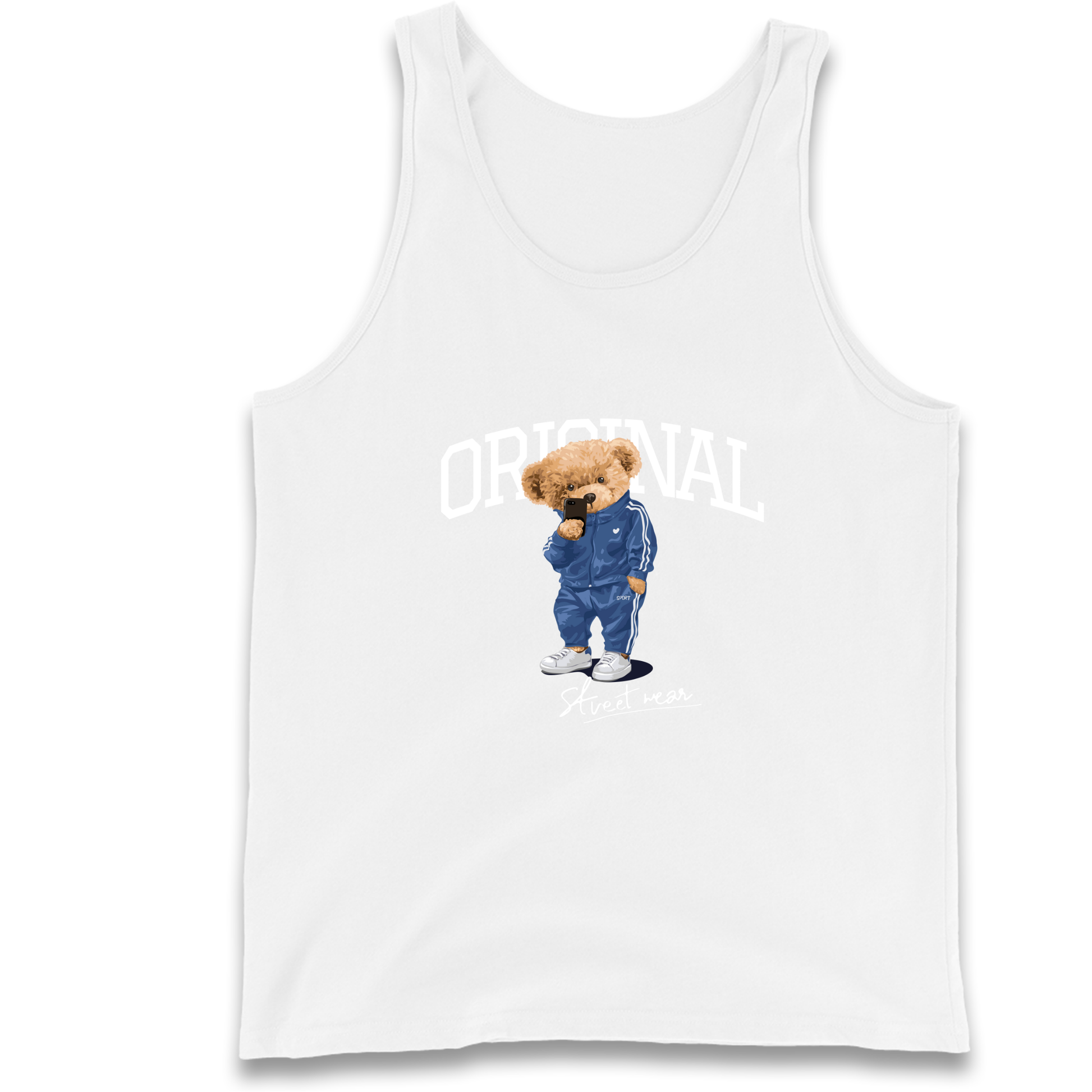 Teddy Bear Original Streetwear Tank Top