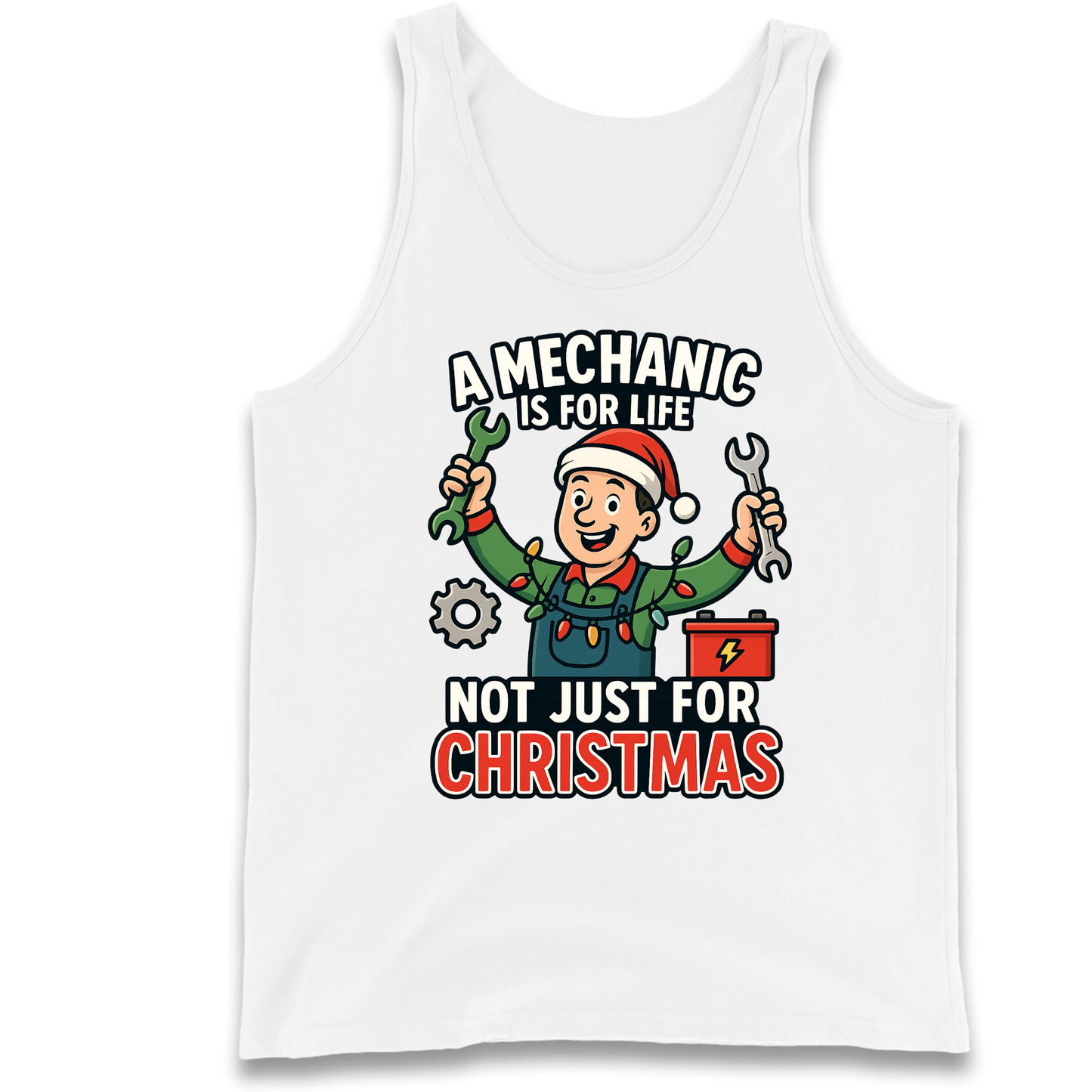 Mechanic Christmas Tank Top