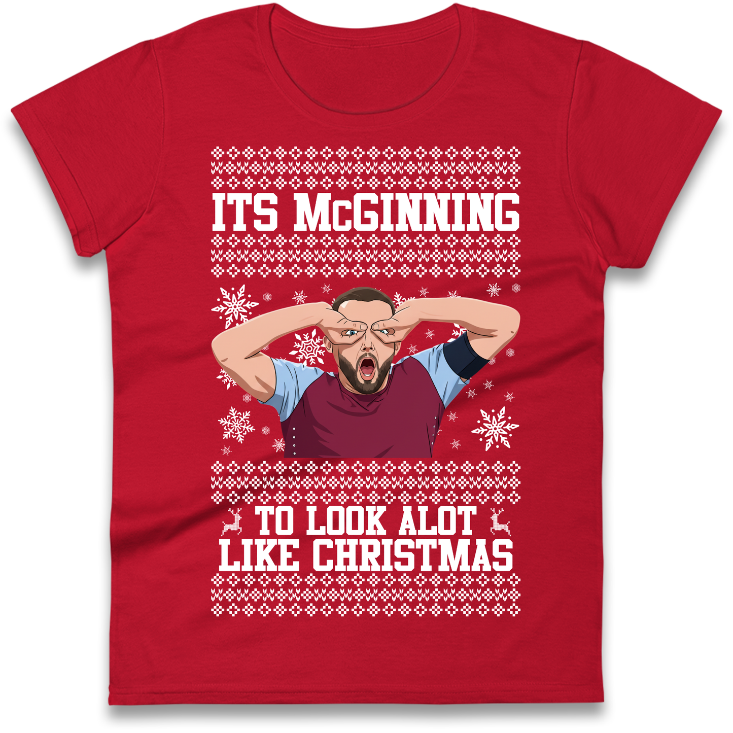 John McGinn Christmas Ladies Shirt