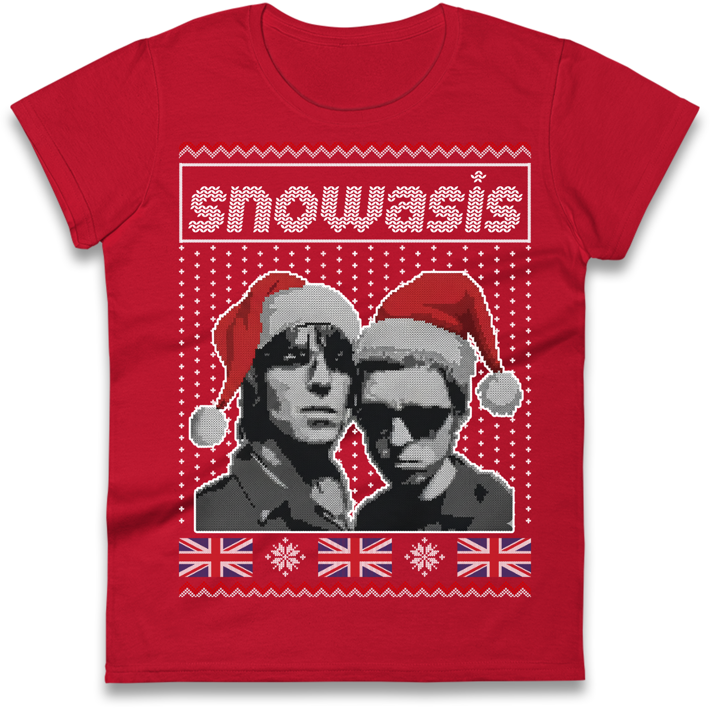 Snowasis Union Jack Christmas Ladies Shirt