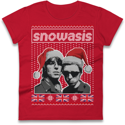 Snowasis Union Jack Christmas Ladies Shirt