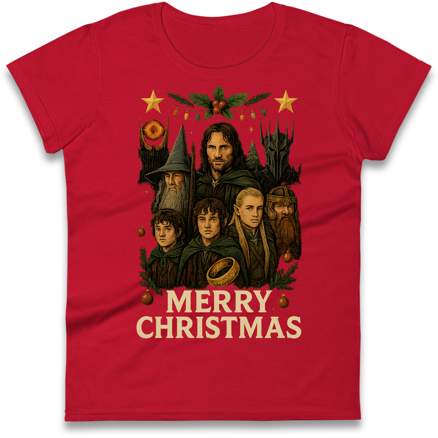 Lord of The Rings Christmas Ladies Shirt
