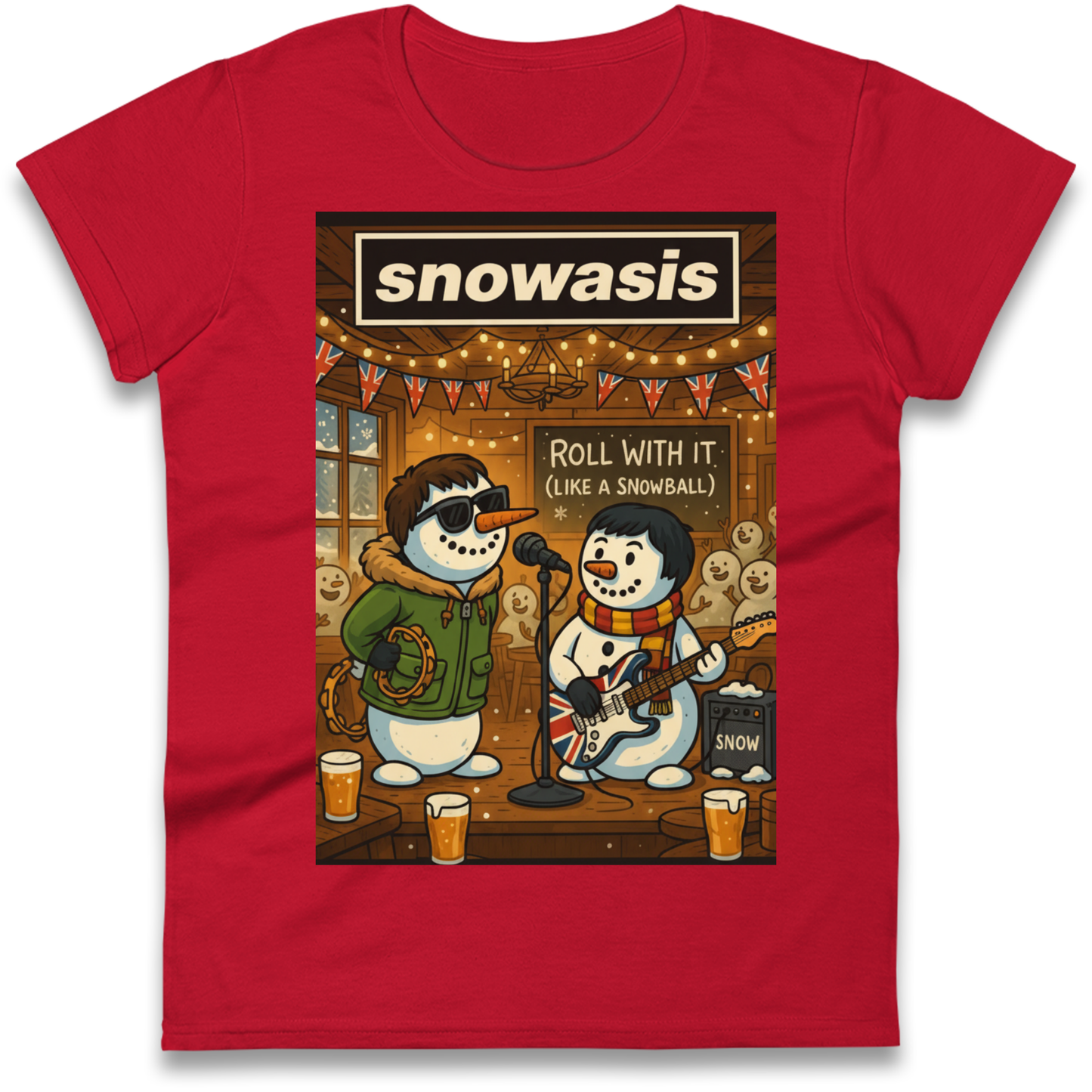 Snowasis Roll Christmas Ladies Shirt