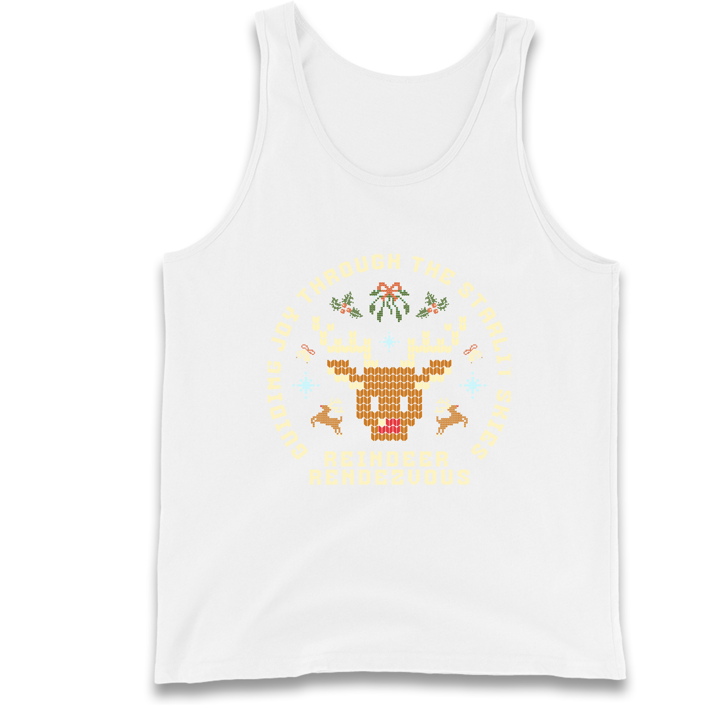 Reindeer Rendezvous Christmas Tank Top