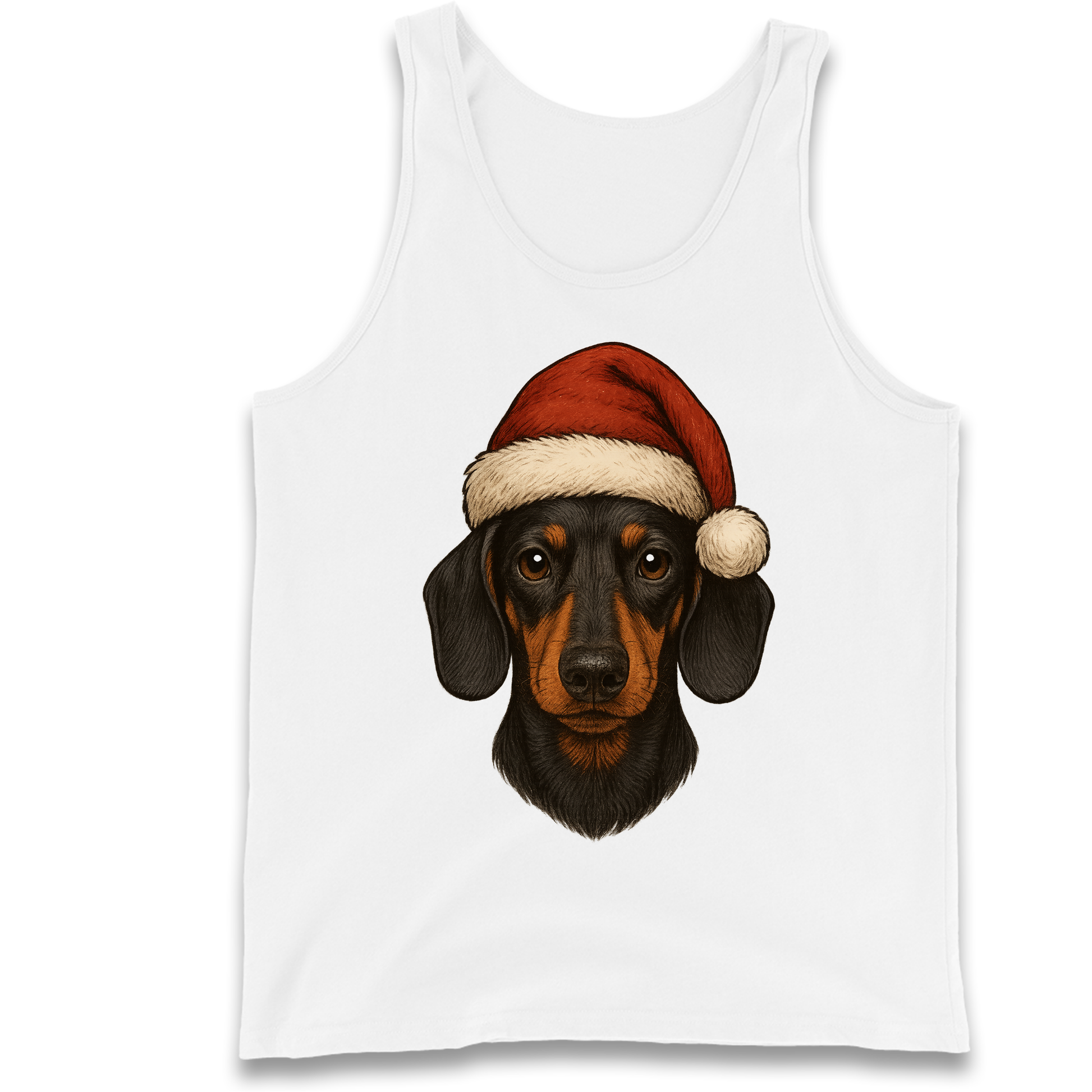 Sausage Dog Christmas Tank-Top