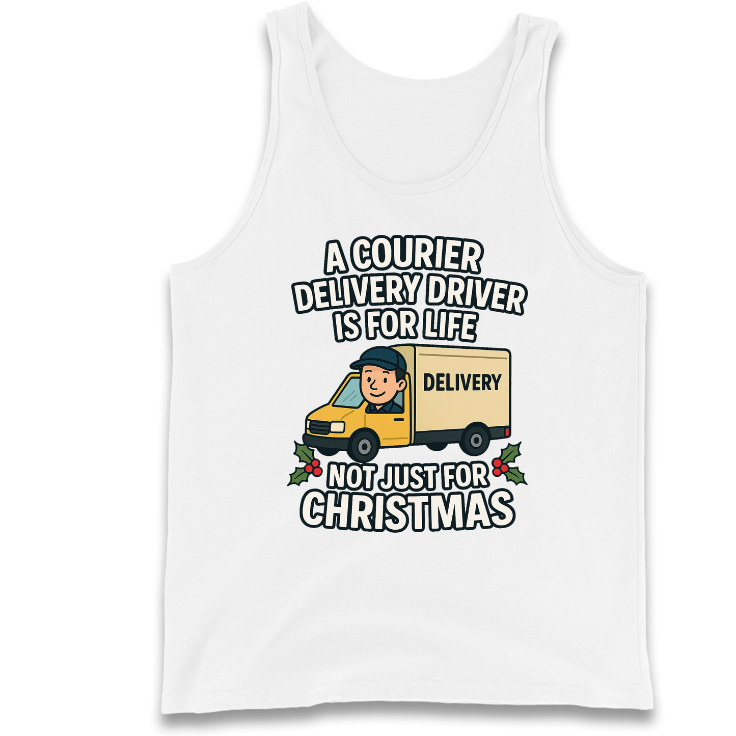 Courier Delivery Driver Christmas Tank Top