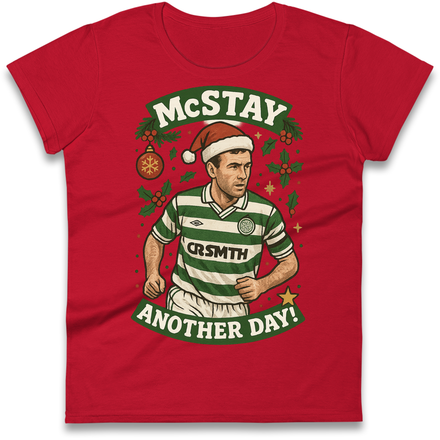 Paul McStay Celtic Christmas Ladies Shirt