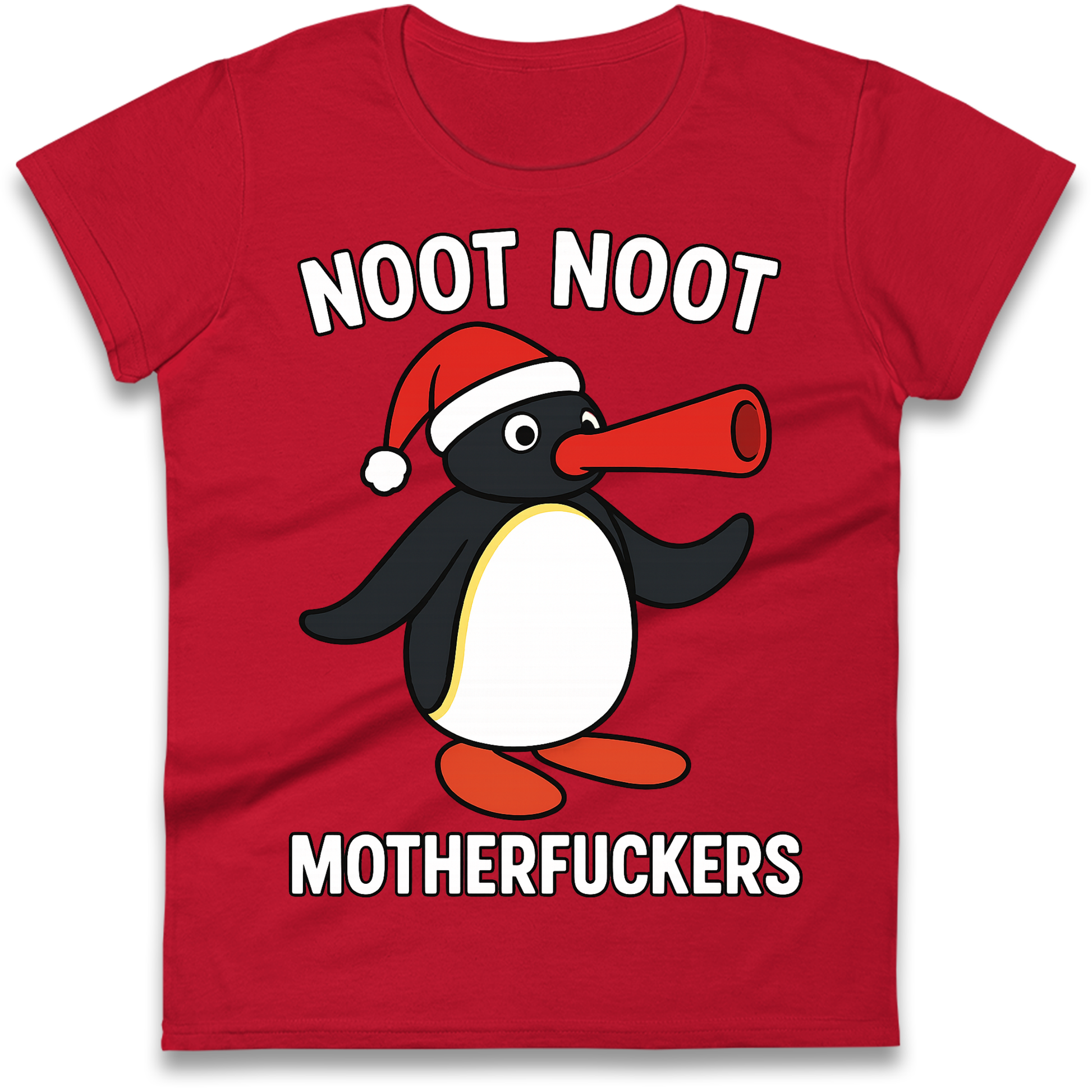 Pingu Christmas Ladies Shirt