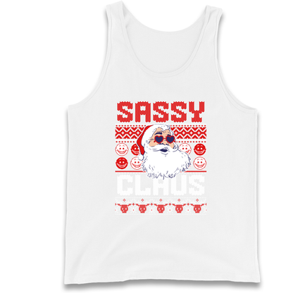 Sassy Claus Santa Christmas Tank Top