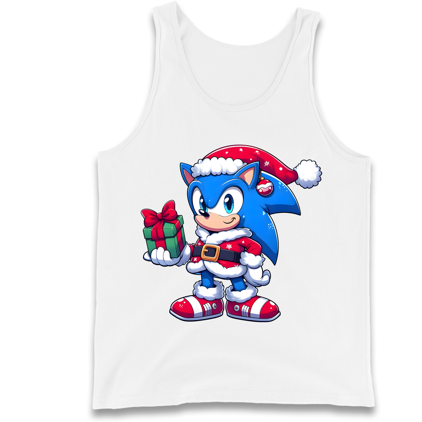 Sonic The Hedgehog Santa Tank Top