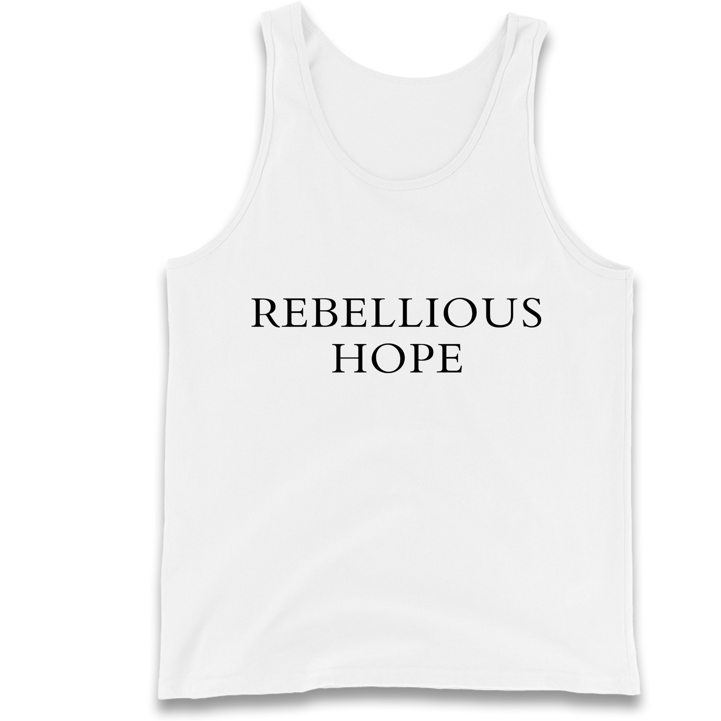 Rebellious Hope Embroidered Tank Top
