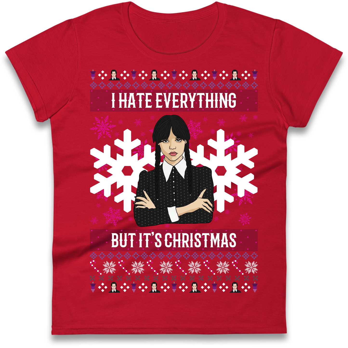 Wednesday addams Christmas Ladies Shirt