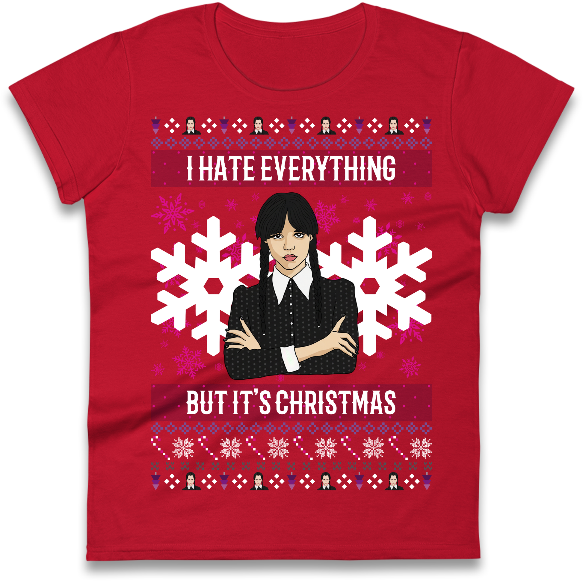 Wednesday addams Christmas Ladies Shirt