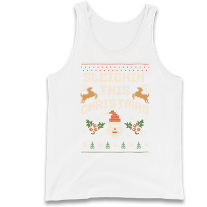 Sleighin This Christmas Christmas Tank Top