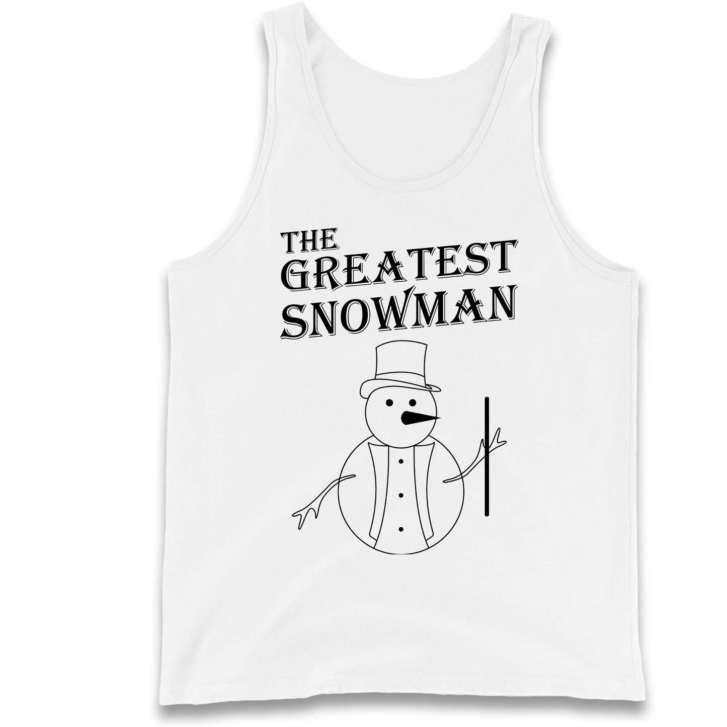 The Greatest Snowman Christmas Tank Top