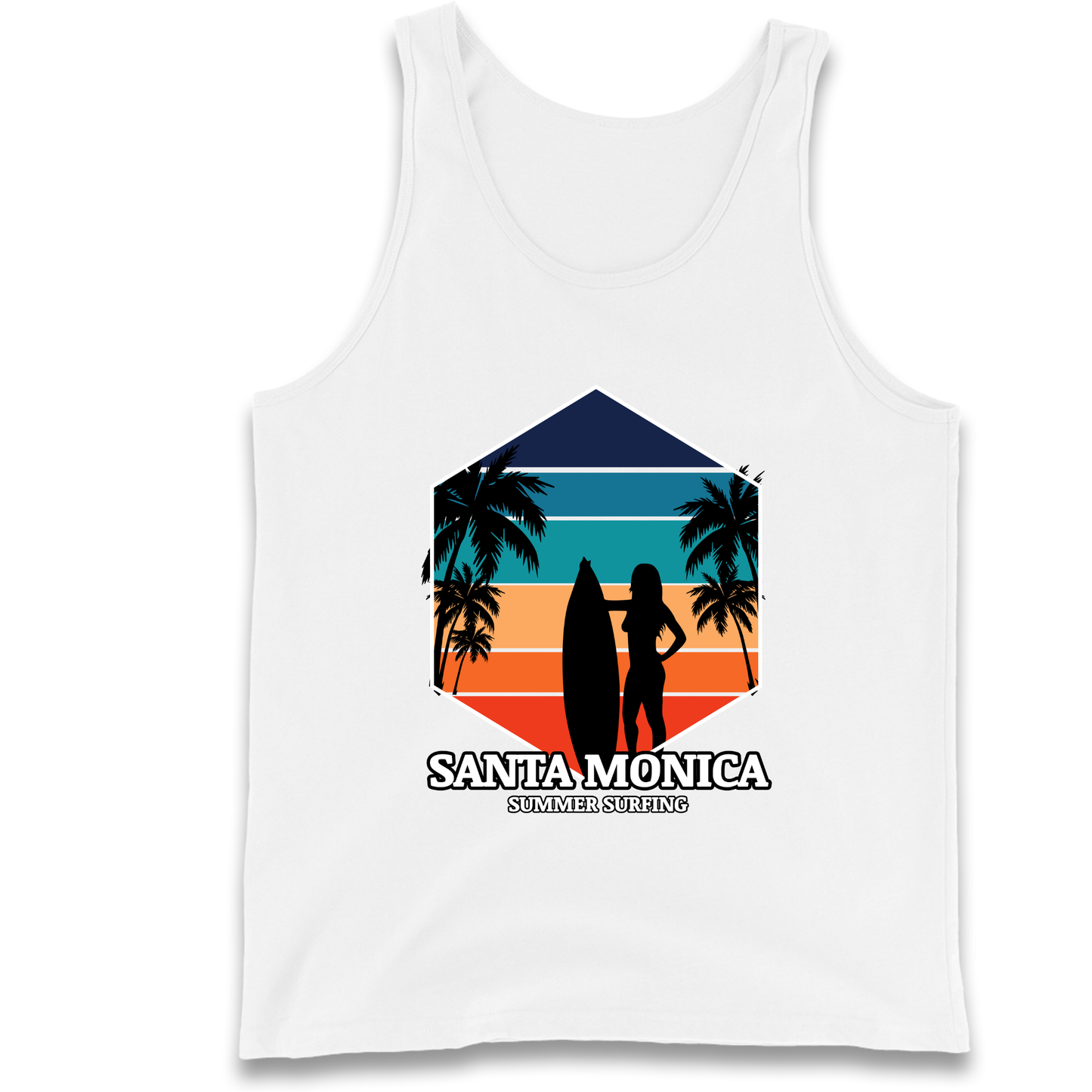 Santa Monica Summer Surfing Tank Top