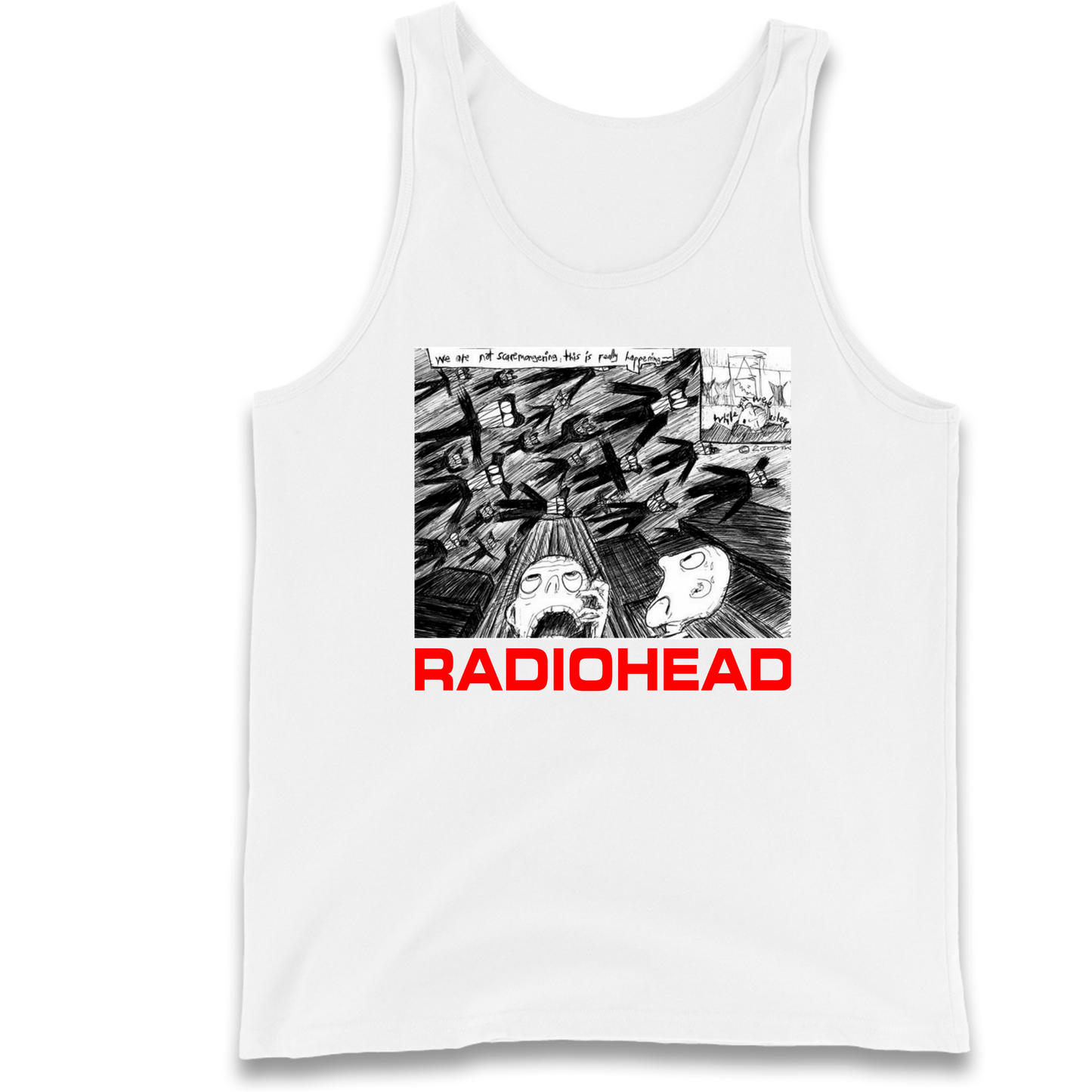 Radiohead We Are Not Screaming Tank Top