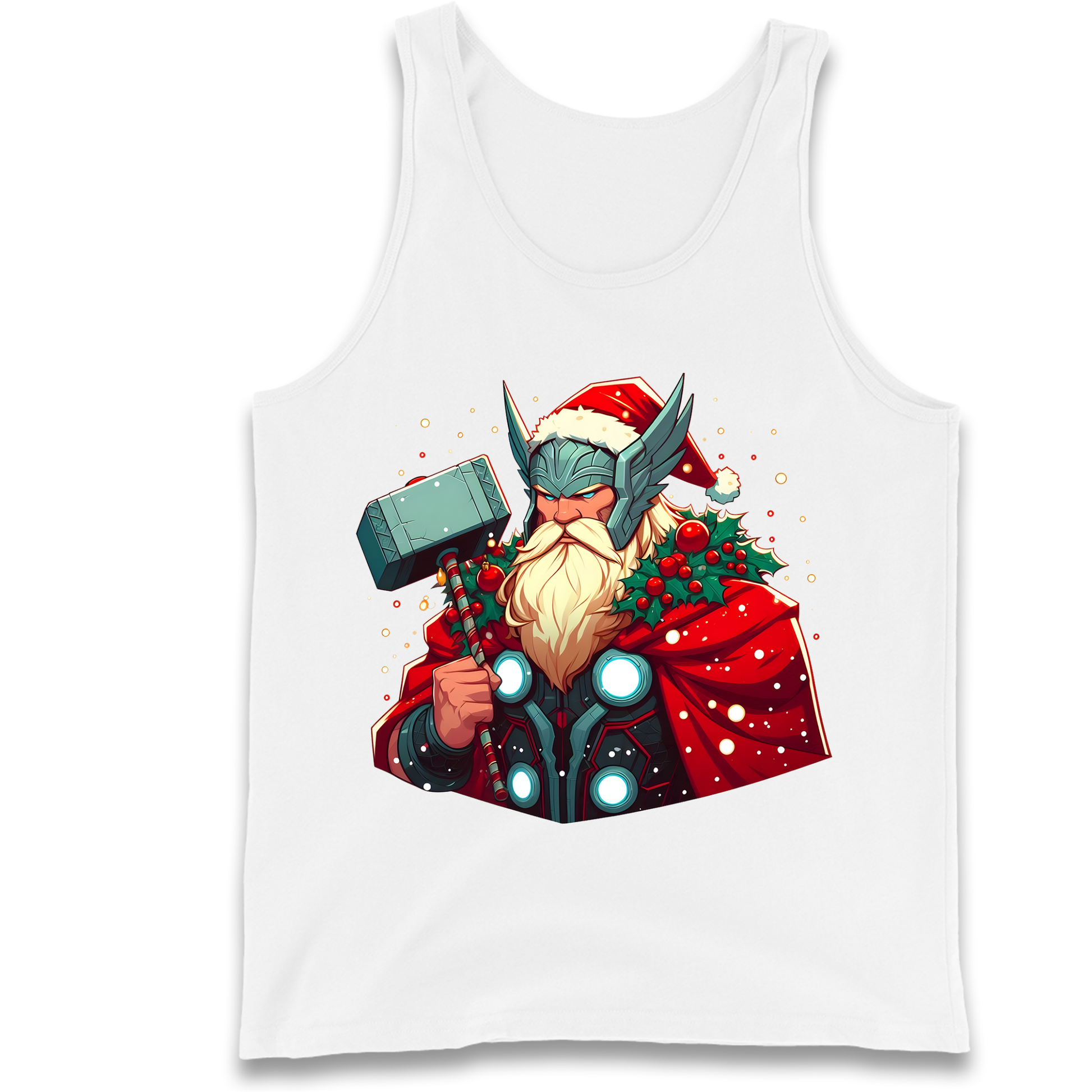 Viking Thor Santa Tank Top