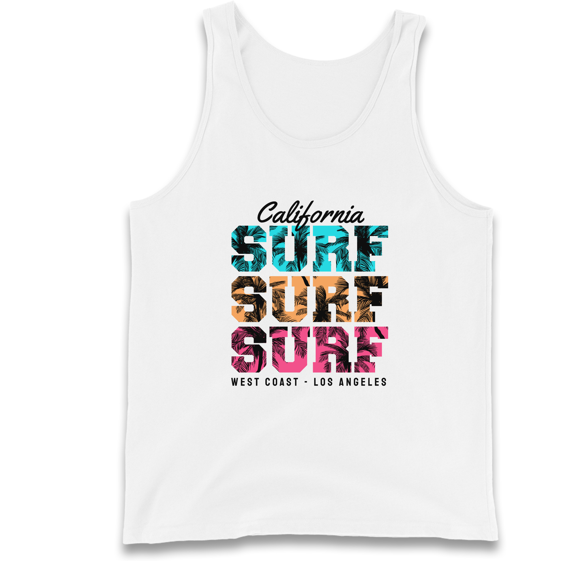 California Surf Surf Surf Tank Top