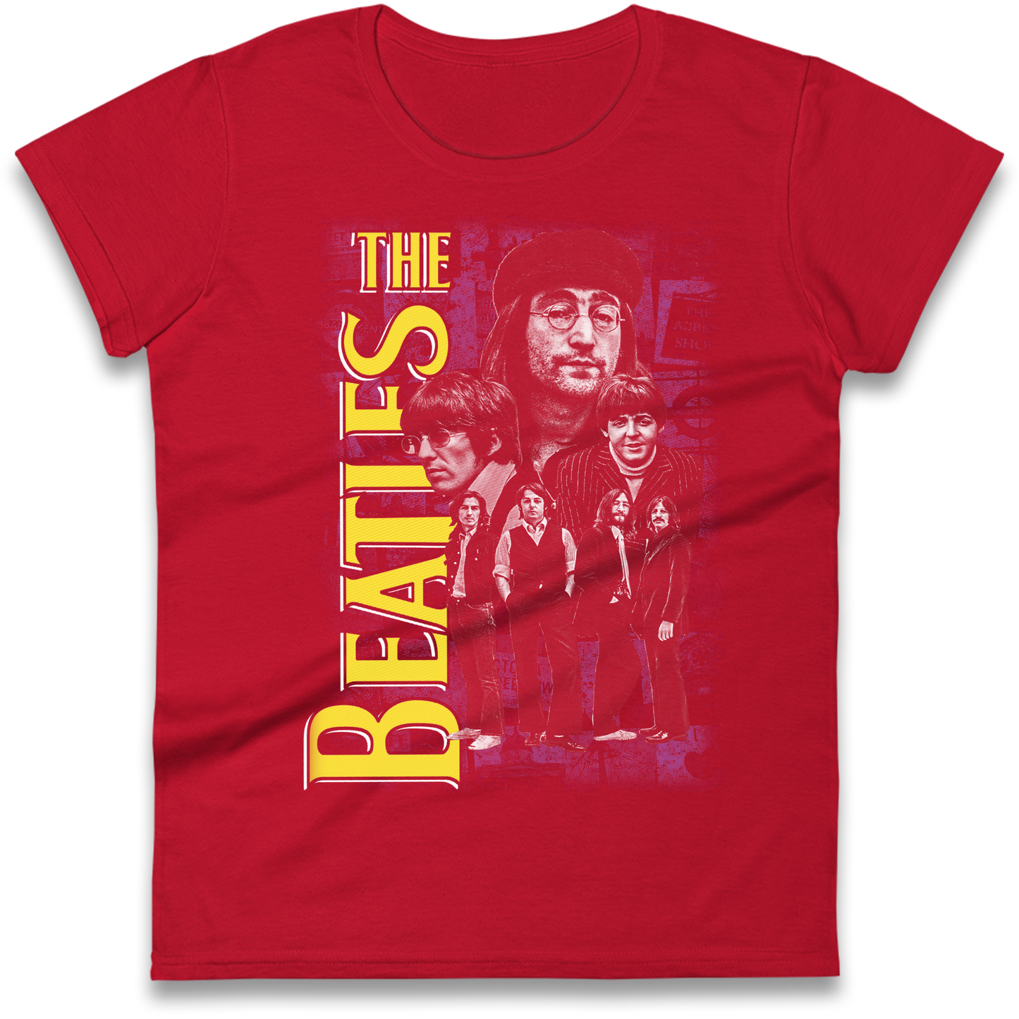 The Beatles Group Ladies Shirt 