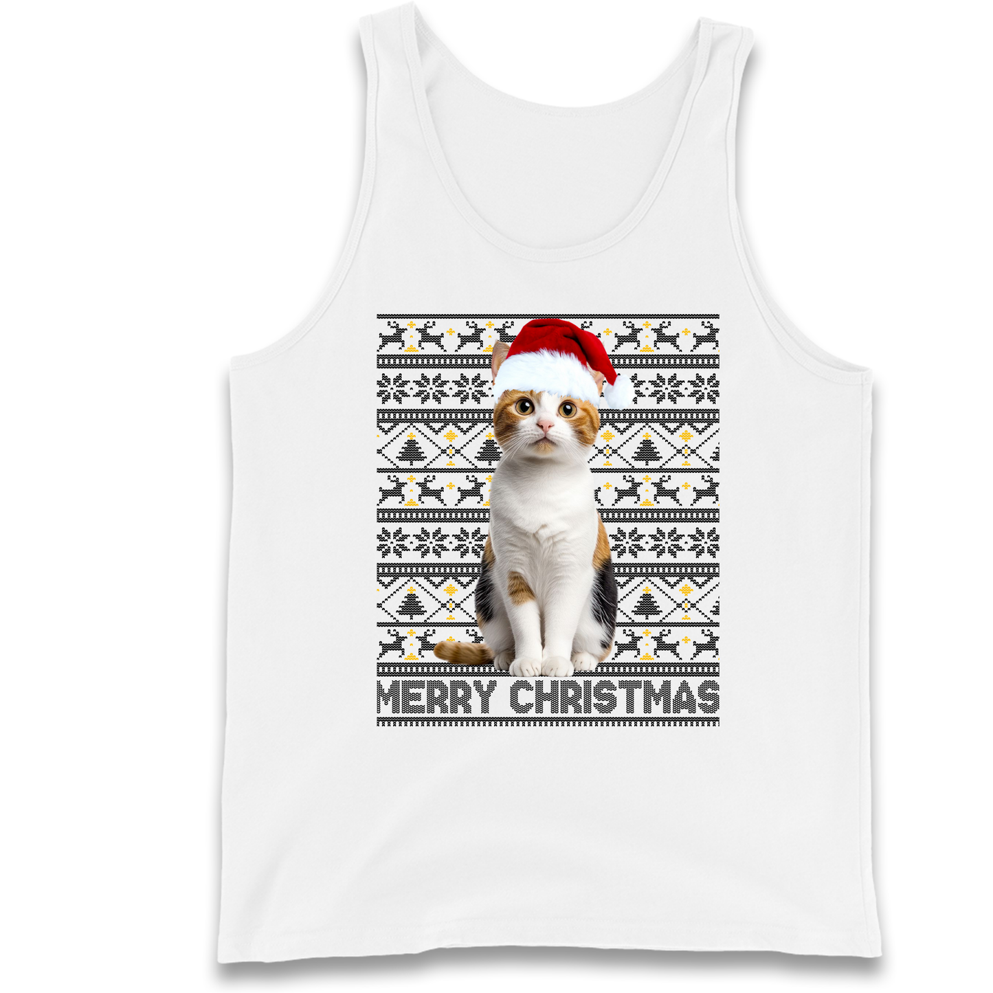 Merry Christmas Cat Tank Top