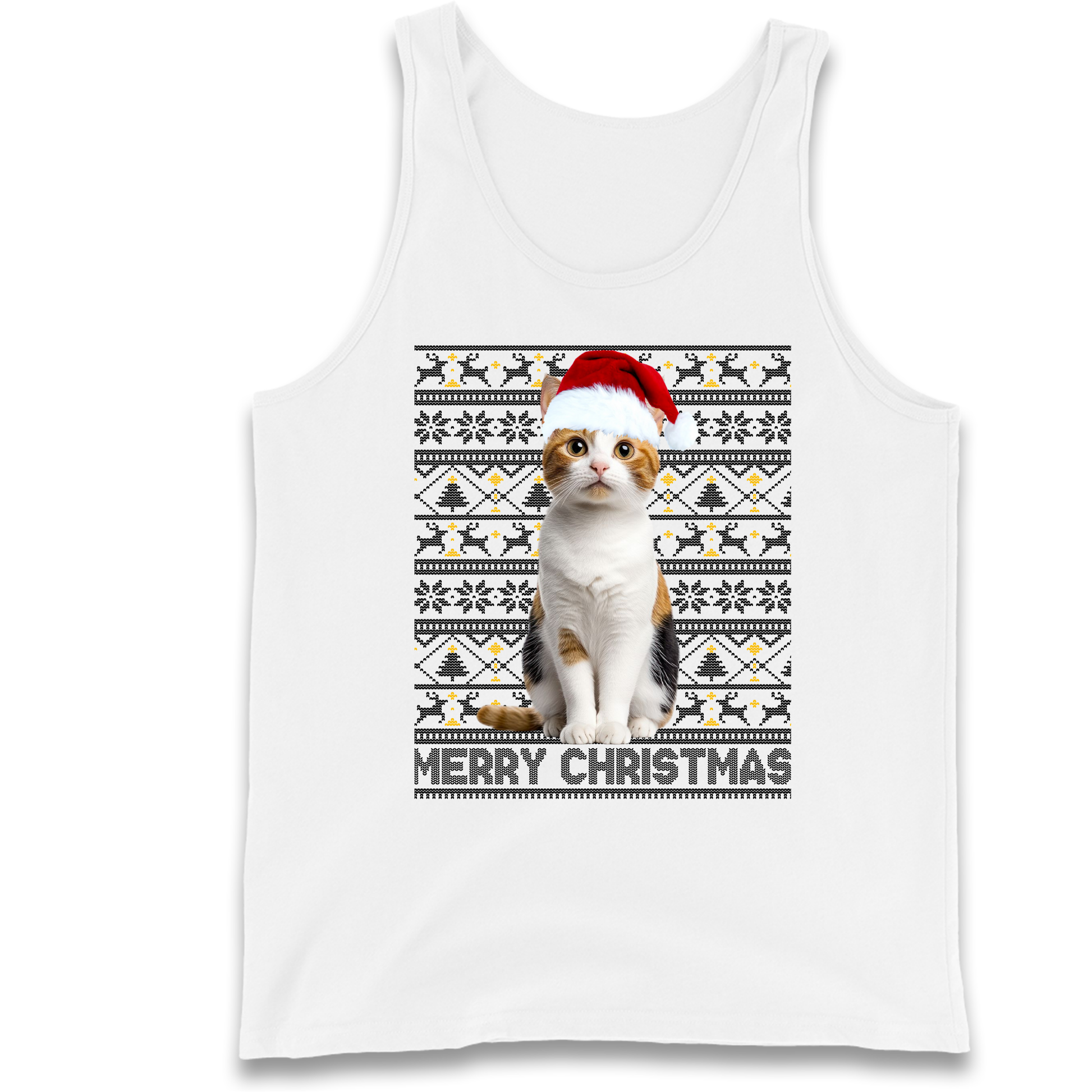 Merry Christmas Cat Tank Top